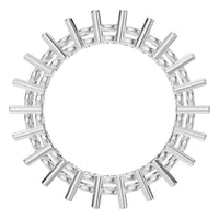 RI-8213 White Gold Ring UNSET - Top View