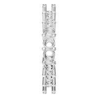 RI-8213 White Gold Ring UNSET - Side View