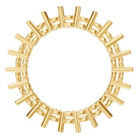 RI-8213 Yellow Gold Ring UNSET - Top View