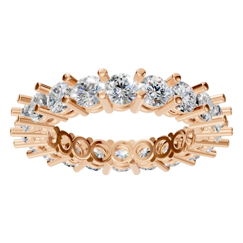 RI-8213 Rose Gold Ring SET - Front View