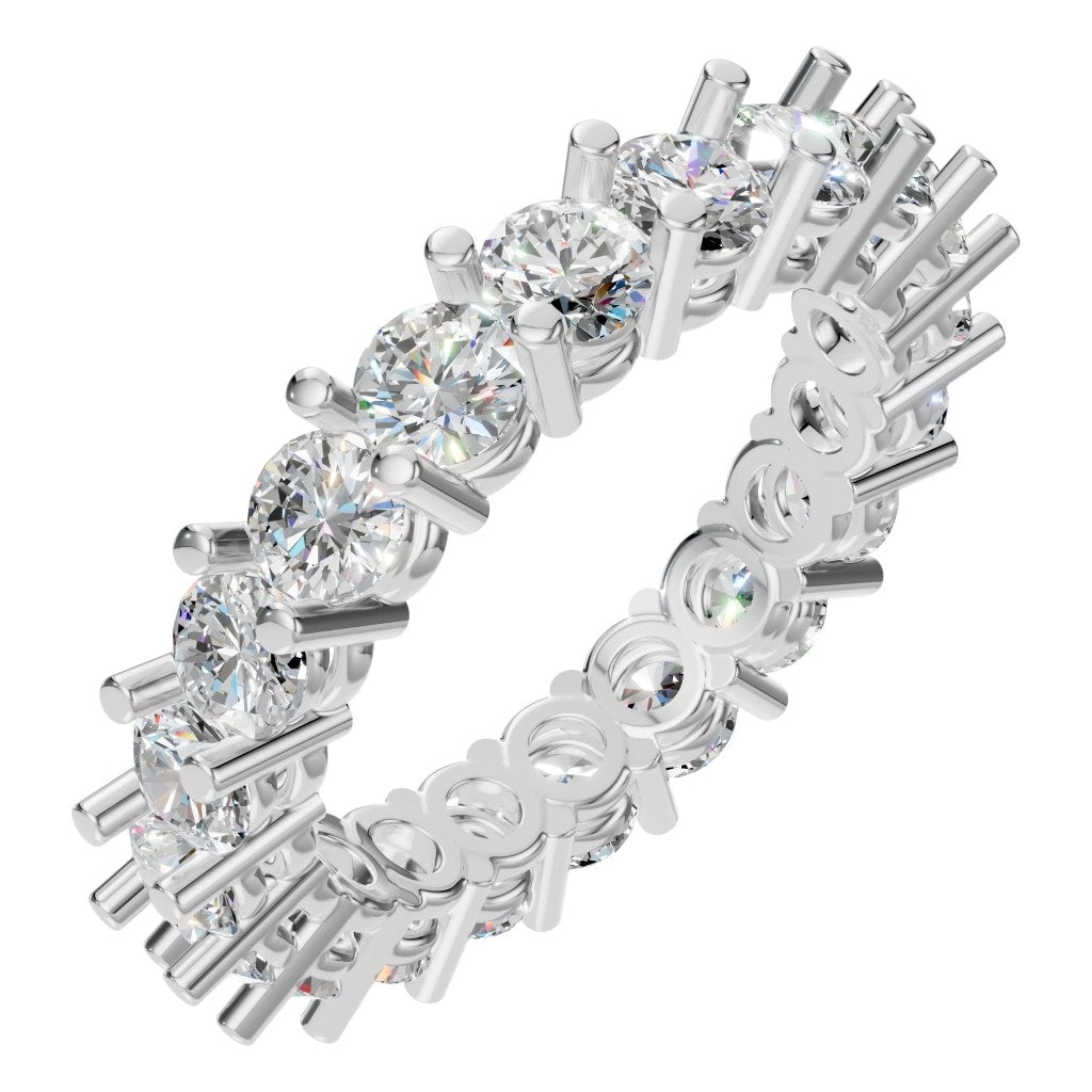 RI-8213 White Gold Ring SET - Main View