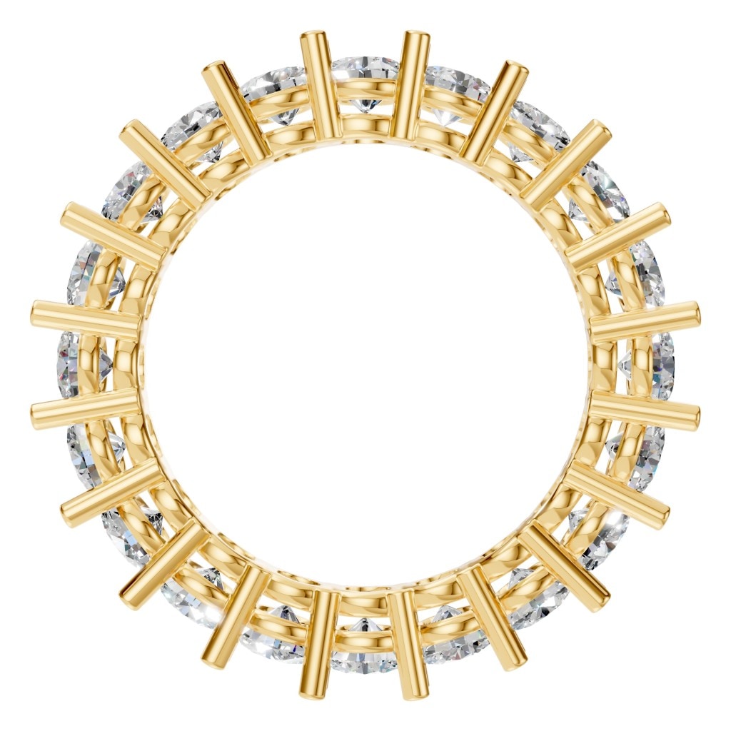RI-8213 Yellow Gold Ring SET - Top View