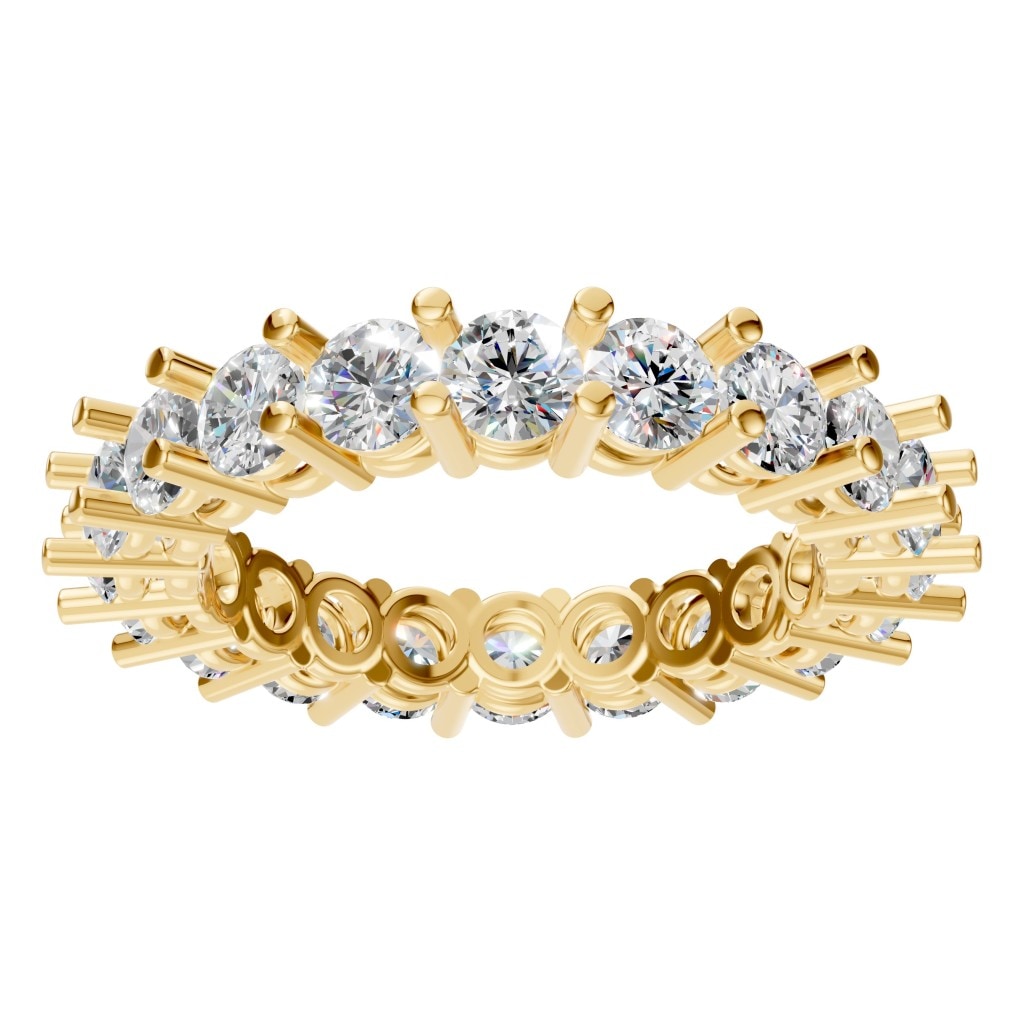 RI-8213 Yellow Gold Ring SET - Front View