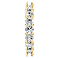 RI-8213 Yellow Gold Ring SET - Side View