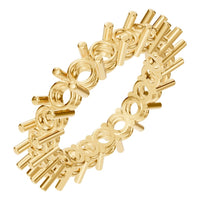 RI-8213 Yellow Gold Ring UNSET - Main View