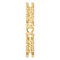 RI-8213 Yellow Gold Ring UNSET - Side View