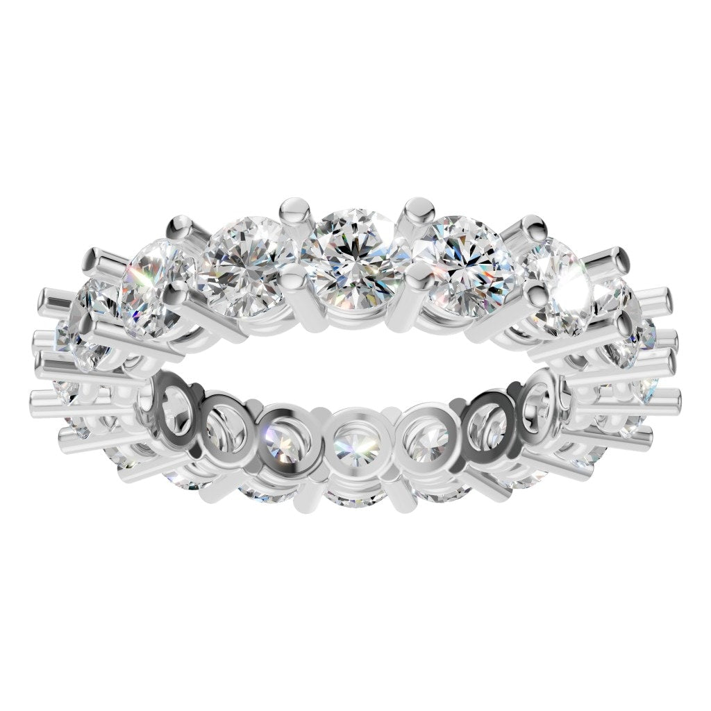 RI-8213 White Gold Ring SET - Front View