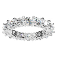 RI-8213 White Gold Ring SET - Front View