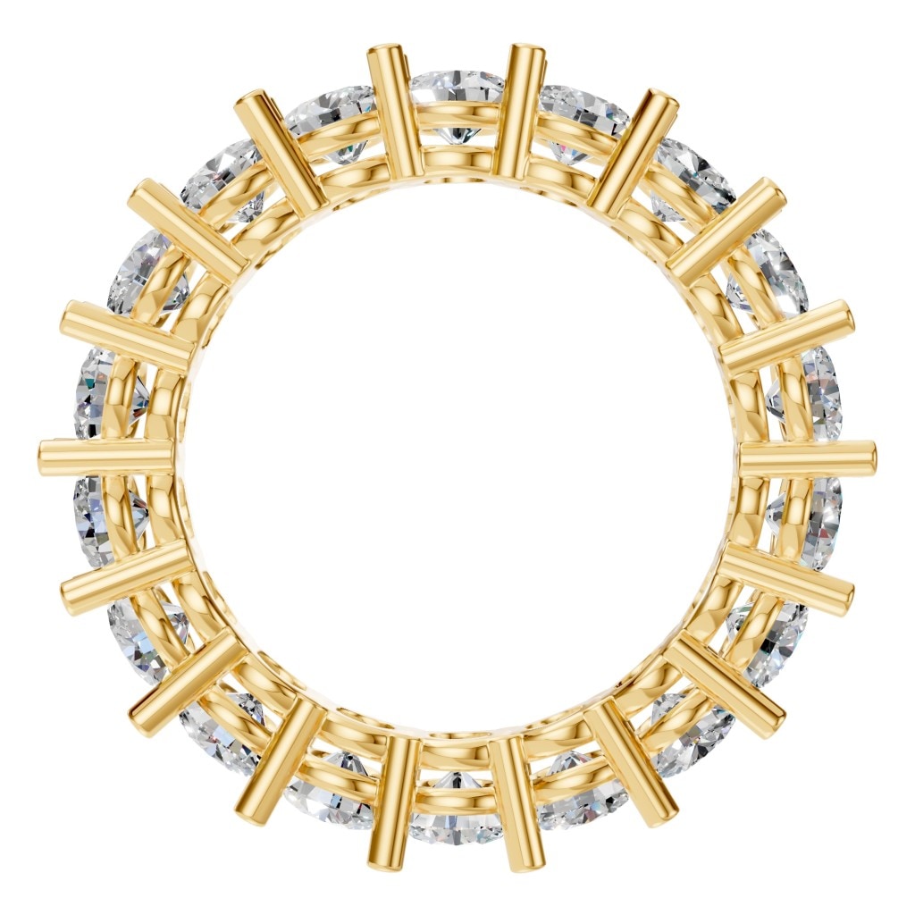 RI-8213 Yellow Gold Ring SET - Top View