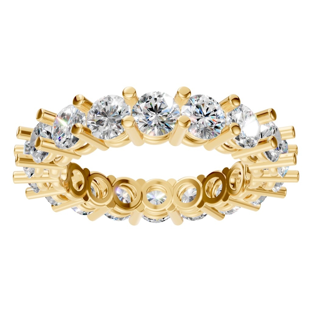 RI-8213 Yellow Gold Ring SET - Front View