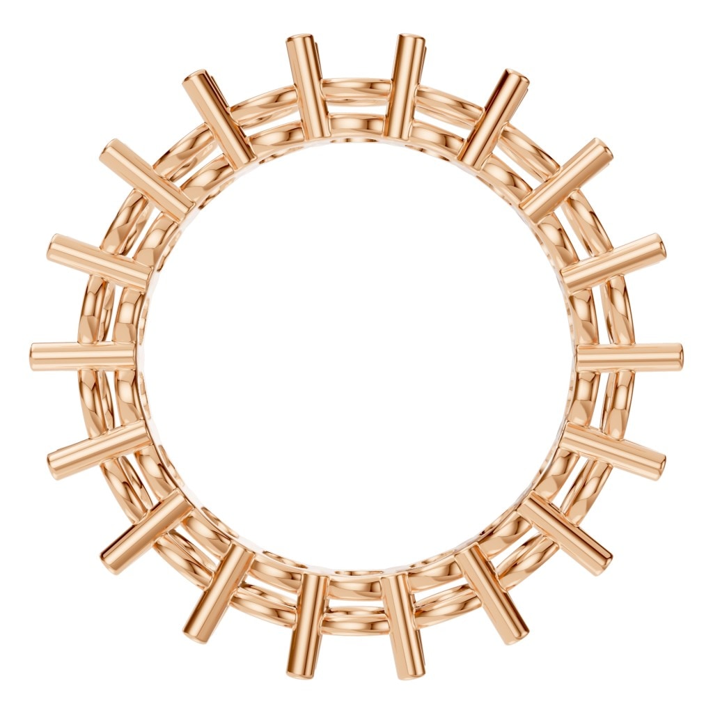 RI-8213 Rose Gold Ring UNSET - Top View