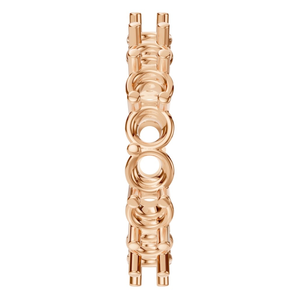 RI-8213 Rose Gold Ring UNSET - Side View