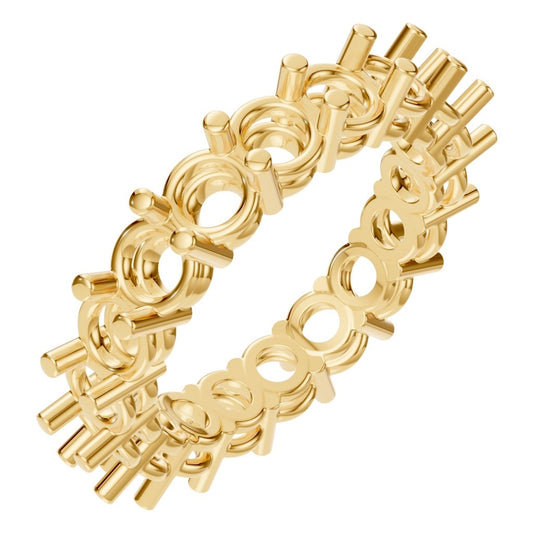 RI-8213 Yellow Gold Ring UNSET - Main View