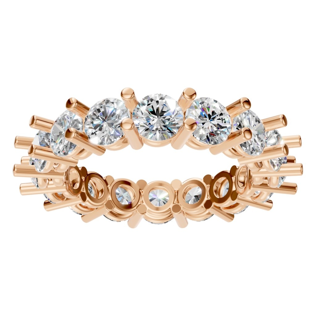 RI-8213 Rose Gold Ring SET - Front View