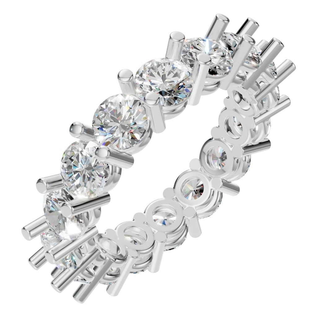 RI-8213 White Gold Ring SET - Main View