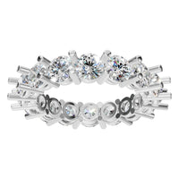 RI-8213 White Gold Ring SET - Front View
