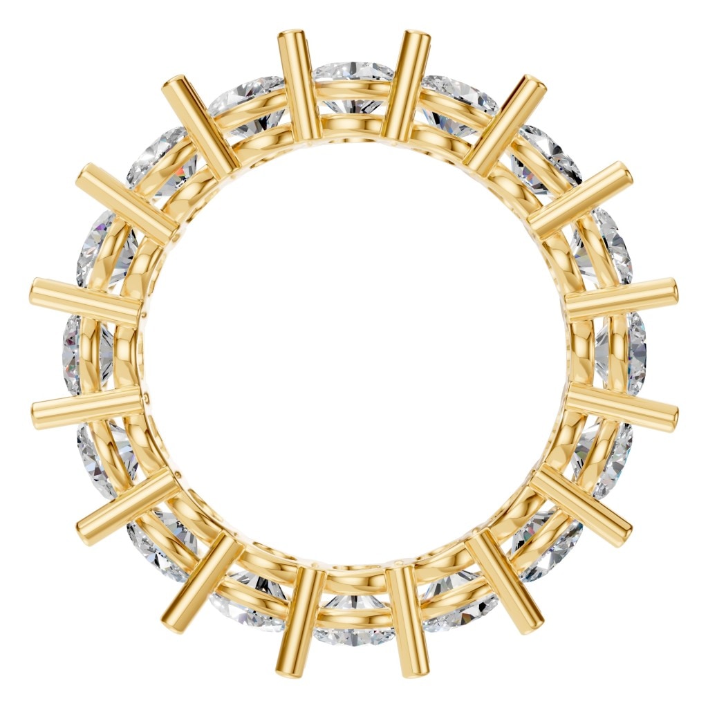 RI-8213 Yellow Gold Ring SET - Top View