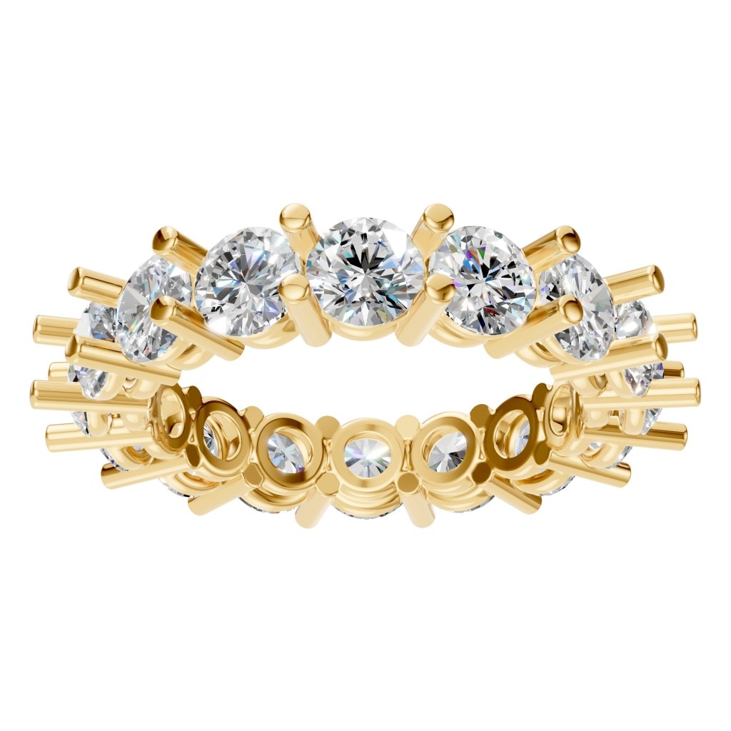 RI-8213 Yellow Gold Ring SET - Front View