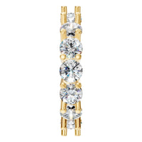 RI-8213 Yellow Gold Ring SET - Side View