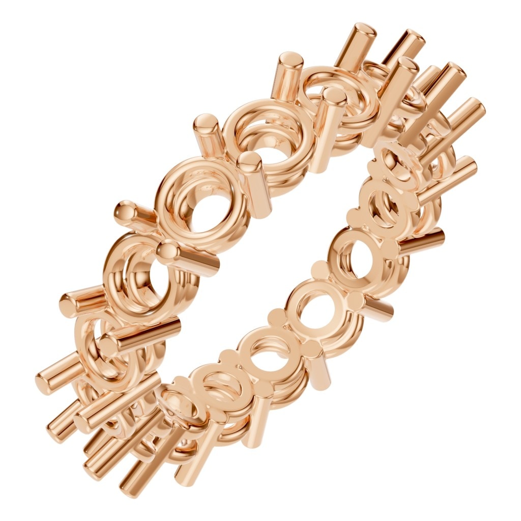 RI-8213 Rose Gold Ring UNSET - Main View