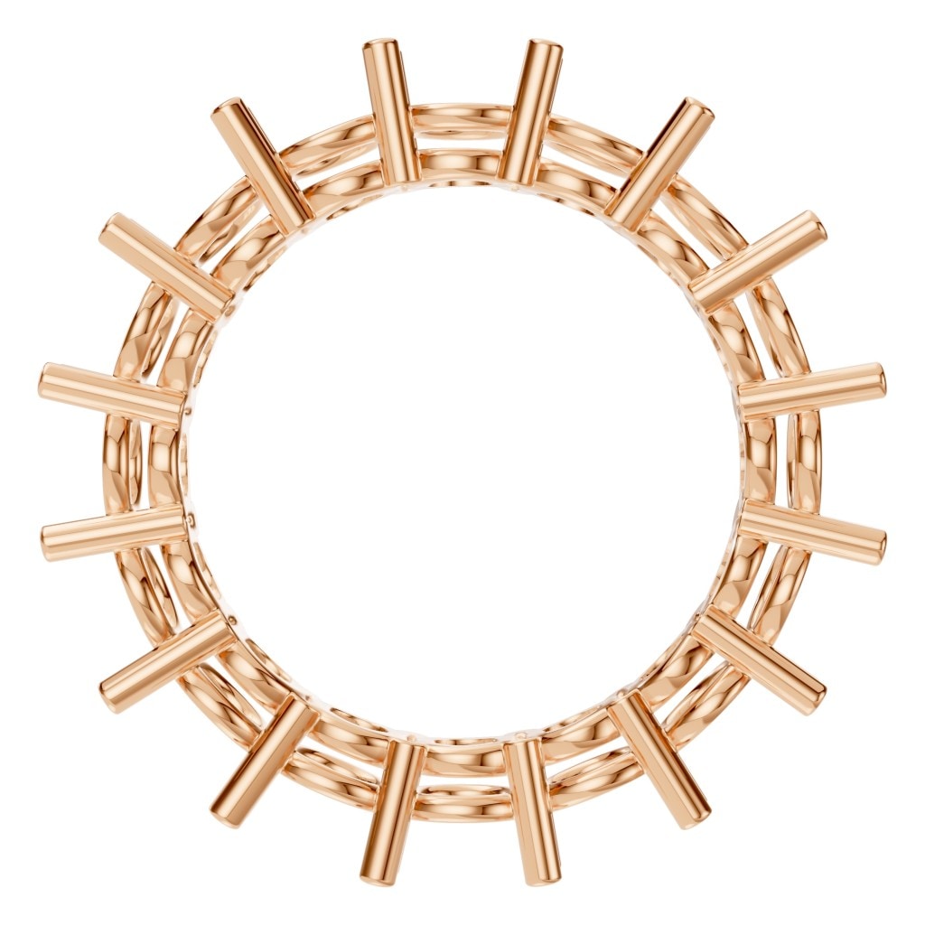 RI-8213 Rose Gold Ring UNSET - Top View