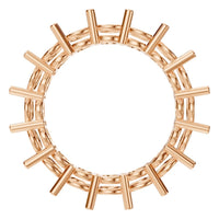 RI-8213 Rose Gold Ring UNSET - Top View