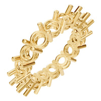 RI-8213 Yellow Gold Ring UNSET - Main View