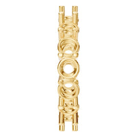 RI-8213 Yellow Gold Ring UNSET - Side View
