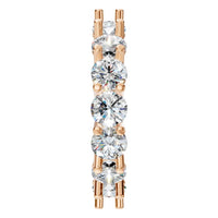 RI-8213 Rose Gold Ring SET - Side View