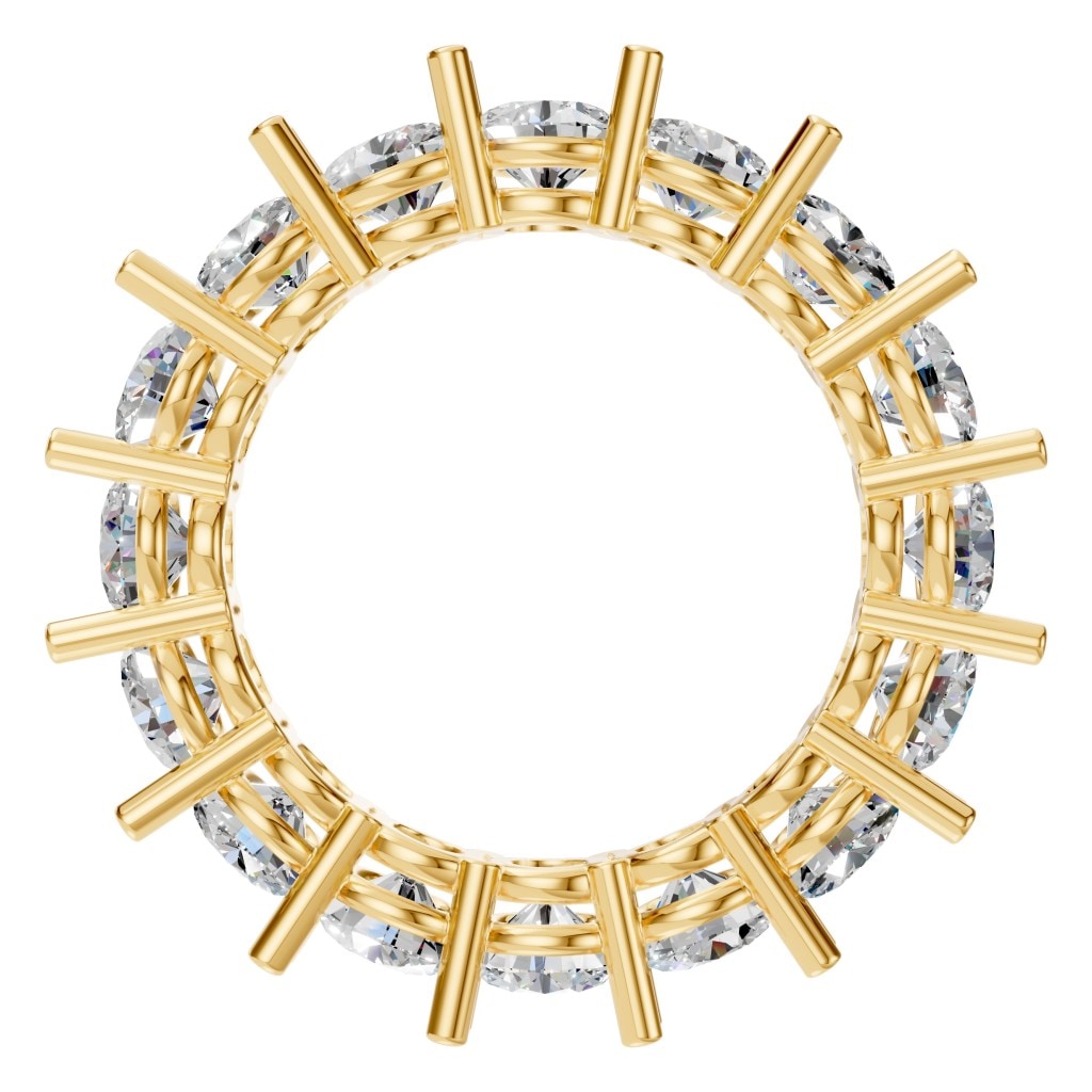 RI-8213 Yellow Gold Ring SET - Top View