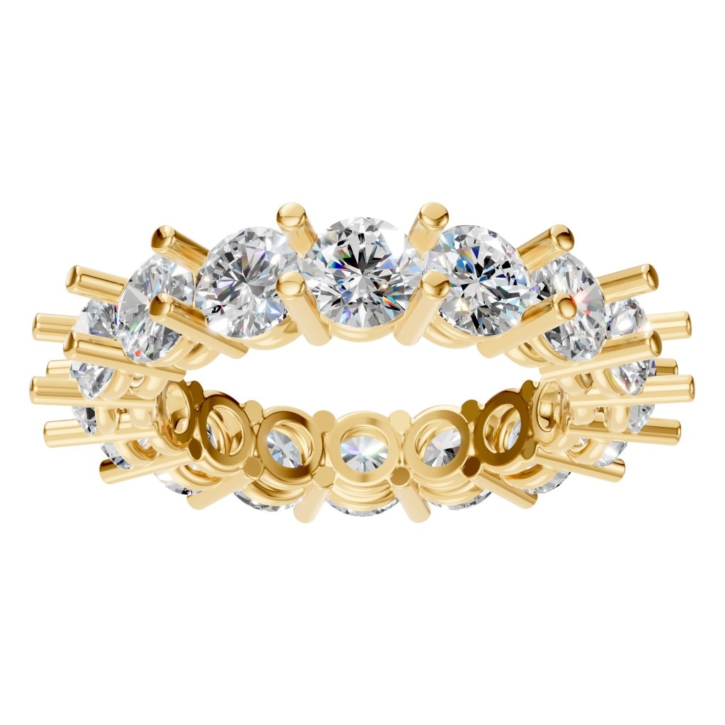 RI-8213 Yellow Gold Ring SET - Front View