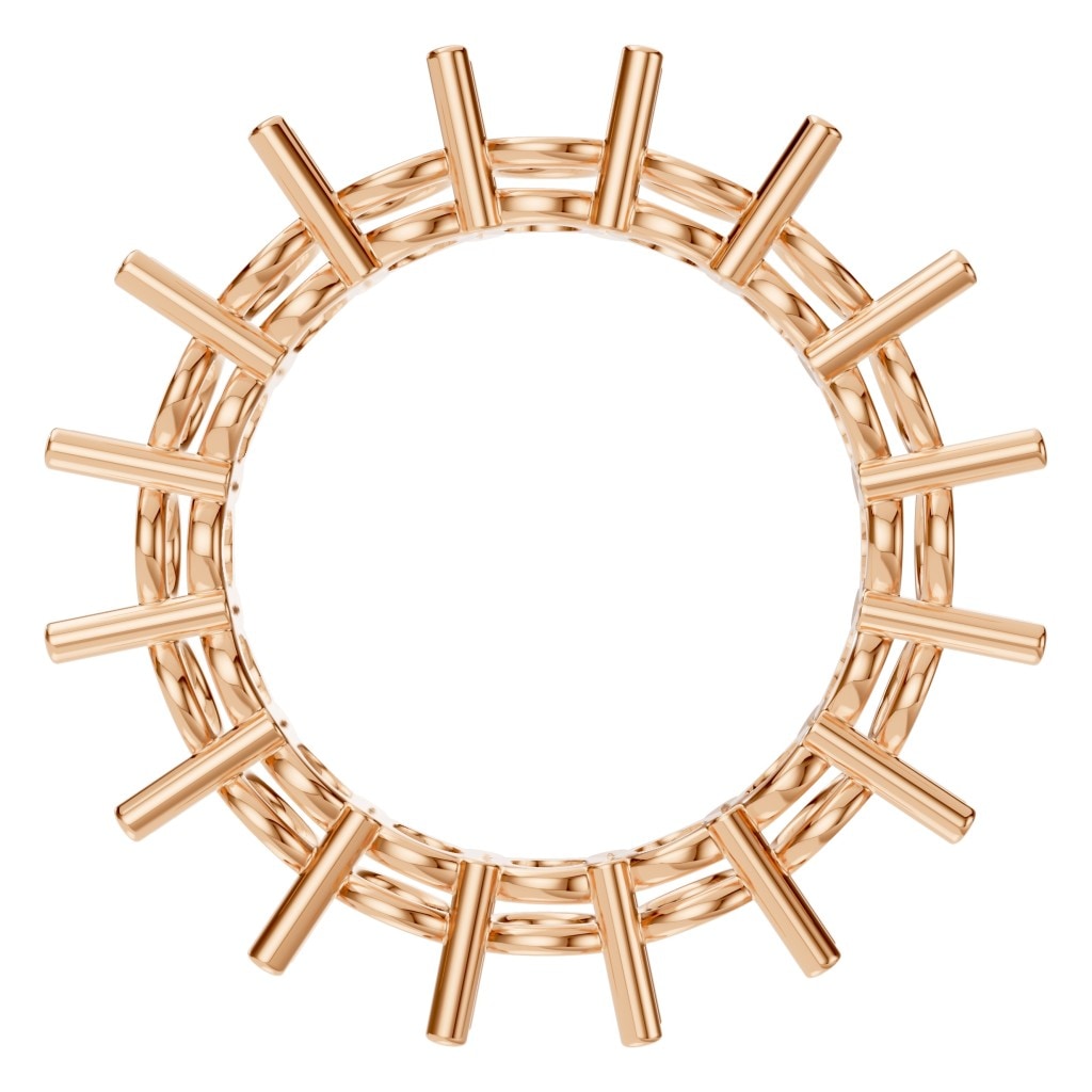 RI-8213 Rose Gold Ring UNSET - Top View