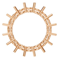 RI-8213 Rose Gold Ring UNSET - Top View