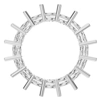 RI-8213 White Gold Ring UNSET - Top View