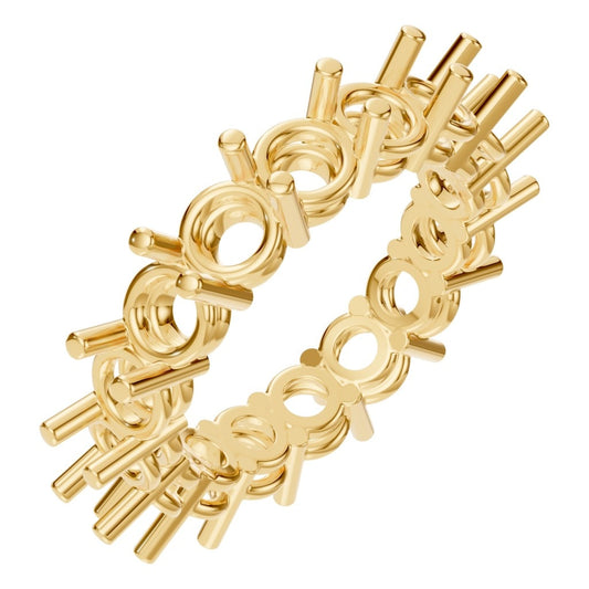 RI-8213 Yellow Gold Ring UNSET - Main View