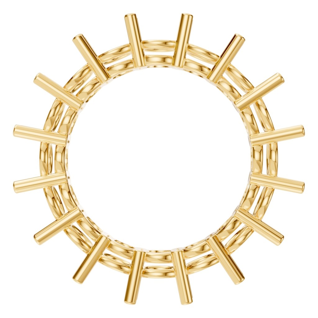 RI-8213 Yellow Gold Ring UNSET - Top View