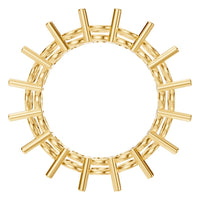 RI-8213 Yellow Gold Ring UNSET - Top View