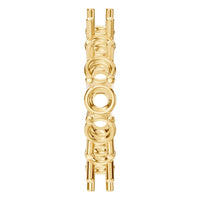 RI-8213 Yellow Gold Ring UNSET - Side View