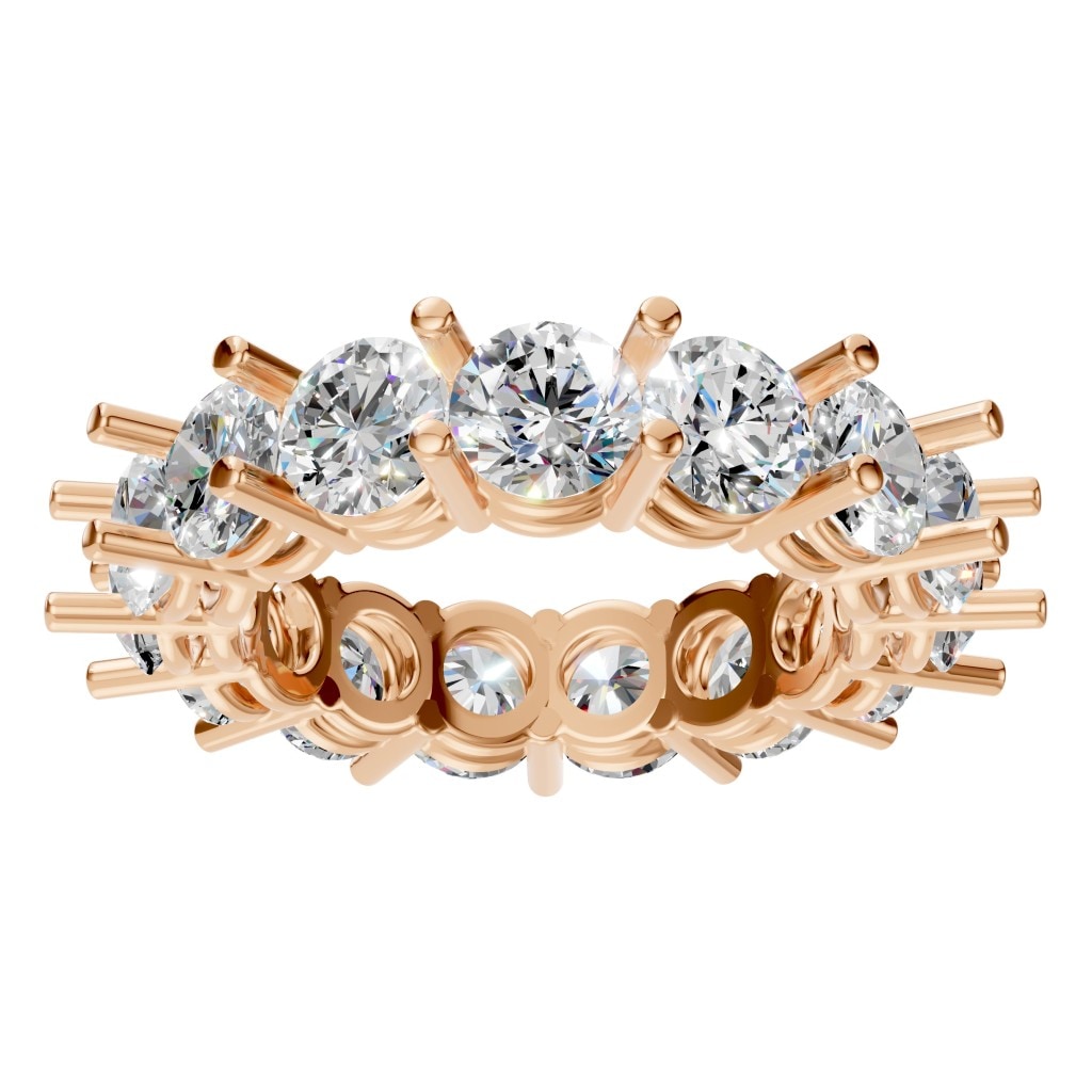 RI-8213 Rose Gold Ring SET - Front View