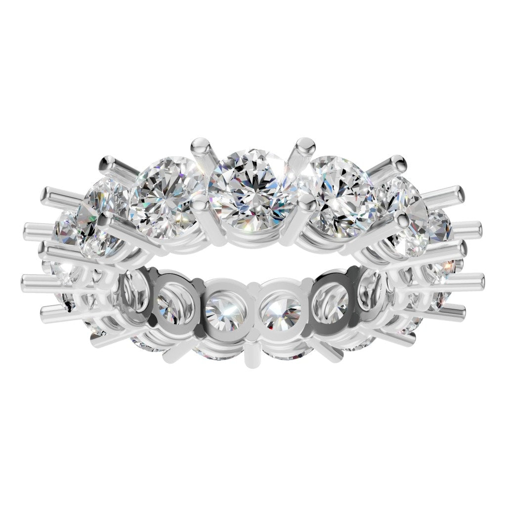 RI-8213 White Gold Ring SET - Front View