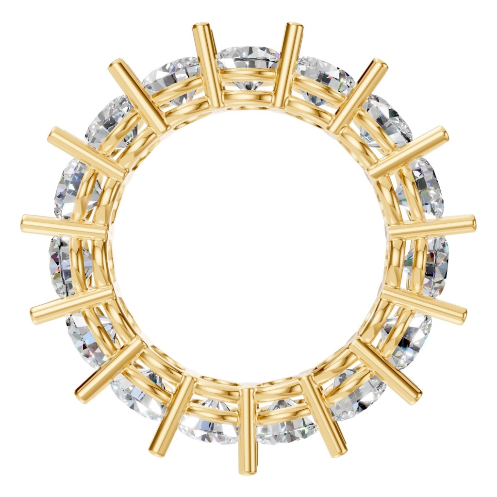RI-8213 Yellow Gold Ring SET - Top View