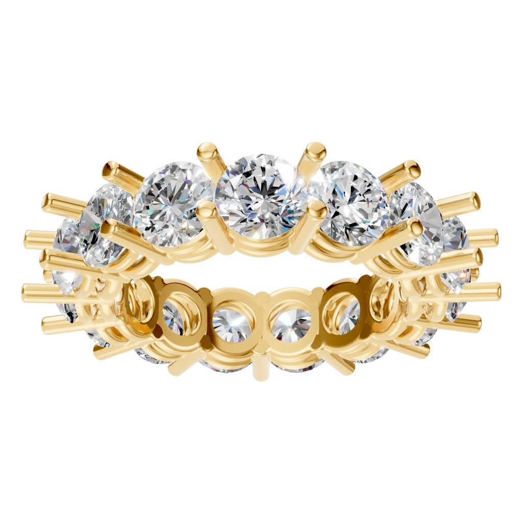 RI-8213 Yellow Gold Ring SET - Front View