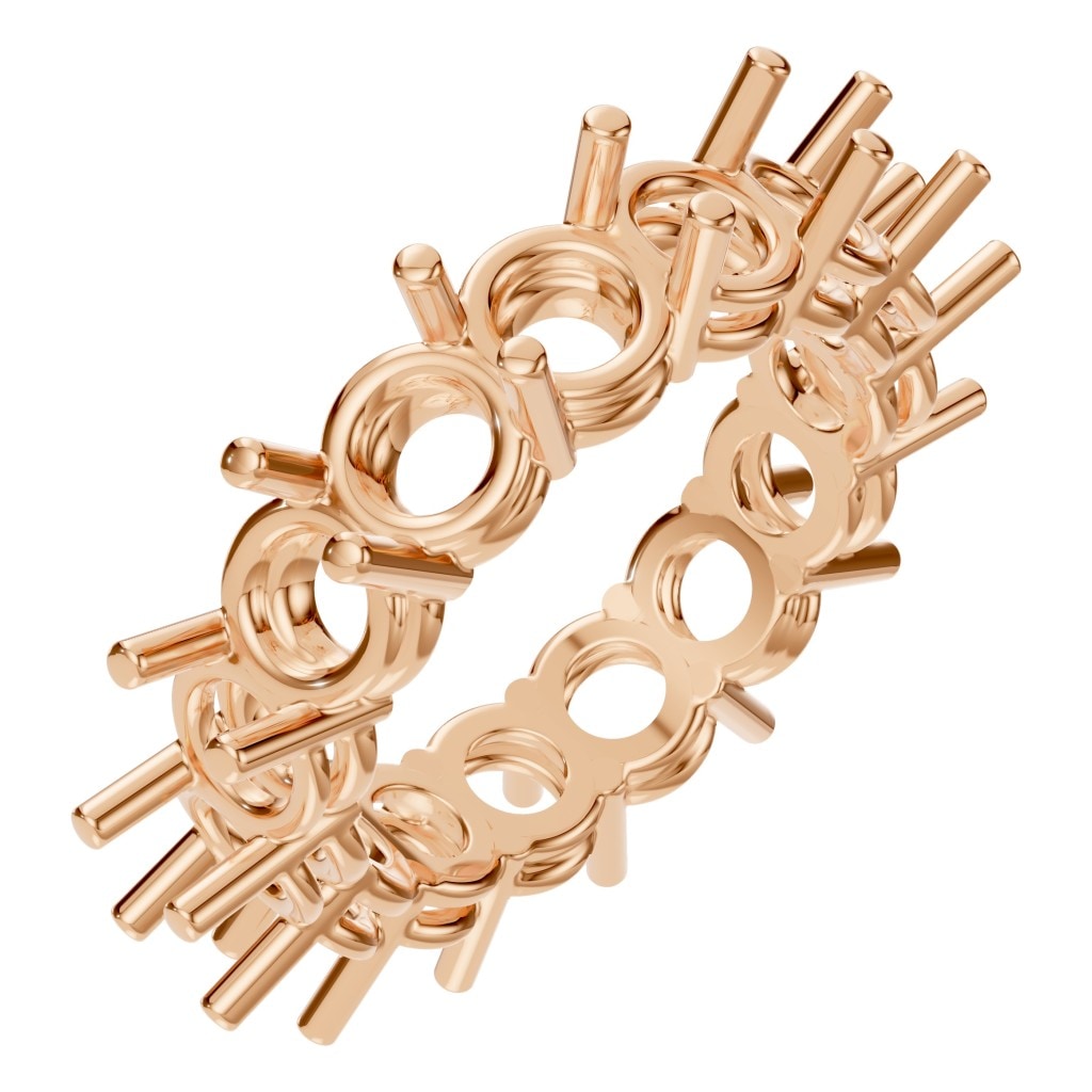 RI-8213 Rose Gold Ring UNSET - Main View