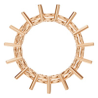 RI-8213 Rose Gold Ring UNSET - Top View