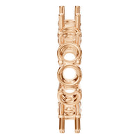 RI-8213 Rose Gold Ring UNSET - Side View