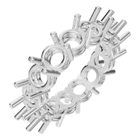 RI-8213 White Gold Ring UNSET - Main View