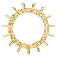 RI-8213 Yellow Gold Ring UNSET - Top View