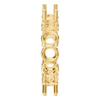 RI-8213 Yellow Gold Ring UNSET - Side View