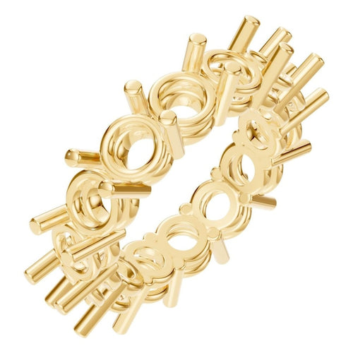 RI-8213 Yellow Gold Ring UNSET - Main View