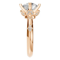 RI-8216 Rose Gold Ring SET - Side View
